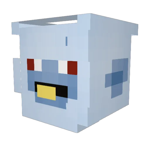 doshiee Minecraft avatar head, 3D render