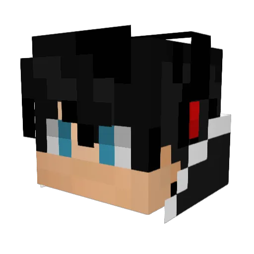 doskcin Minecraft avatar head, 3D render