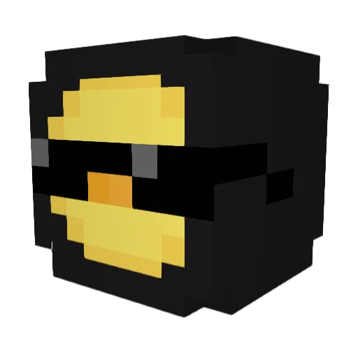 dosko1 Minecraft avatar head, 3D render