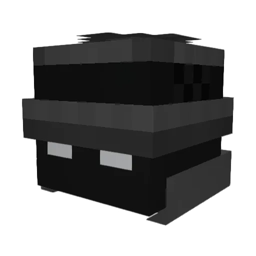 dosperros Minecraft avatar head, 3D render