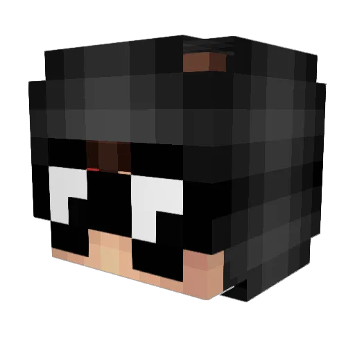 dost_ Minecraft avatar head, 3D render