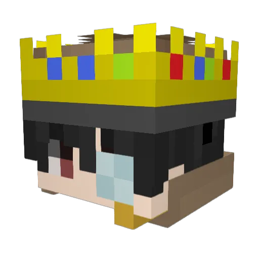 dostawcaIIpizzy Minecraft avatar head, 3D render