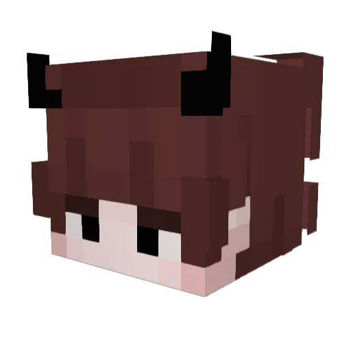 dostoyevist Minecraft avatar head, 3D render