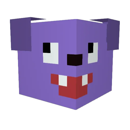dosukoy_perfect Minecraft avatar head, 3D render