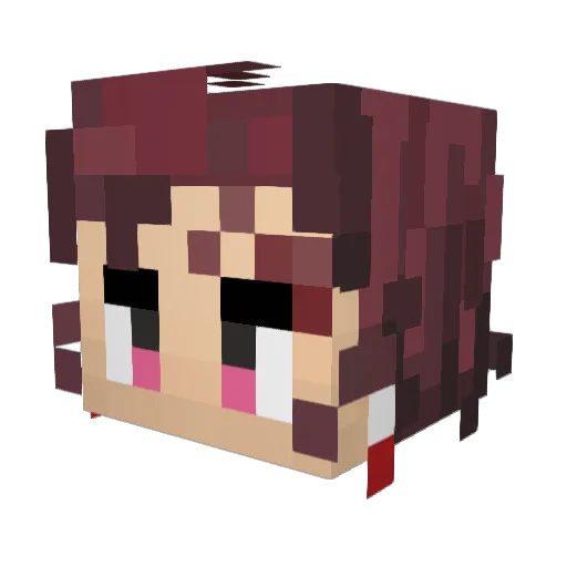 dosyun Minecraft avatar head, 3D render
