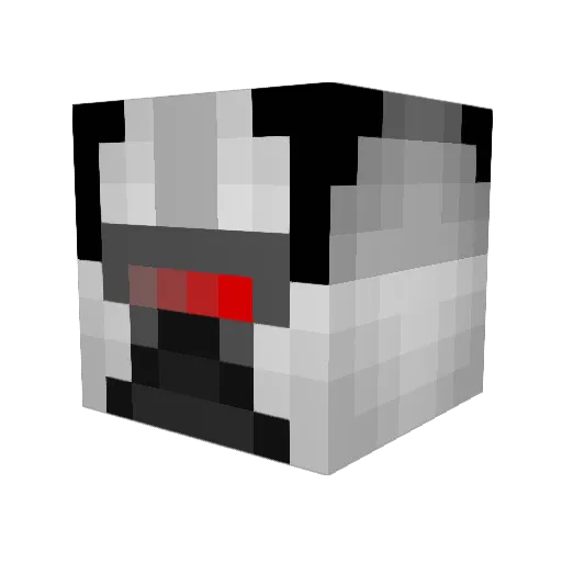 dot1q Minecraft avatar head, 3D render