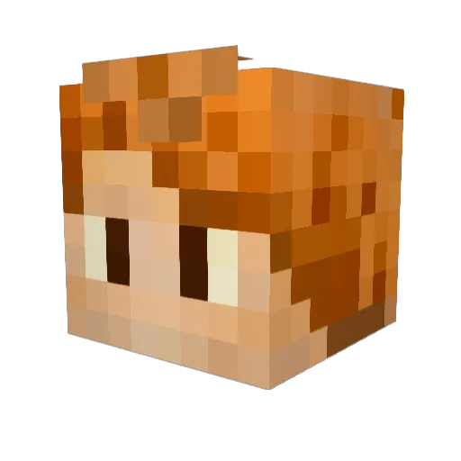 dotBlizzyy Minecraft avatar head, 3D render