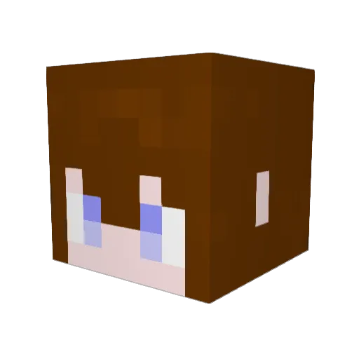 dotKai Minecraft avatar head, 3D render