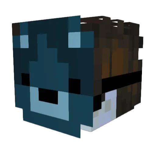 dotdae1234 Minecraft avatar head, 3D render