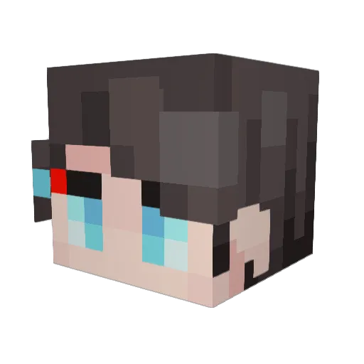 dotdotexe Minecraft avatar head, 3D render