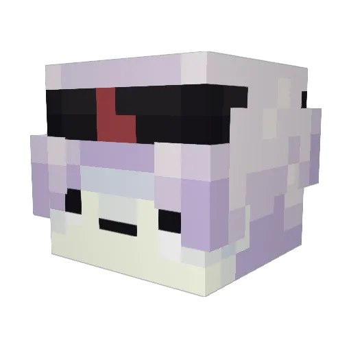 doteikurae Minecraft avatar head, 3D render