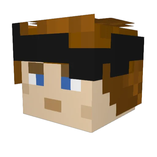 dotgain Minecraft avatar head, 3D render