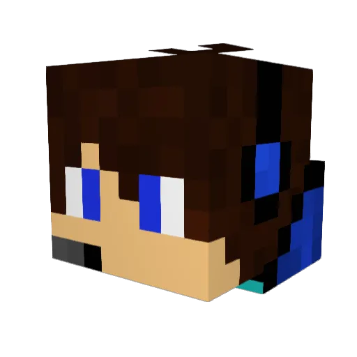 dothackv2 Minecraft avatar head, 3D render