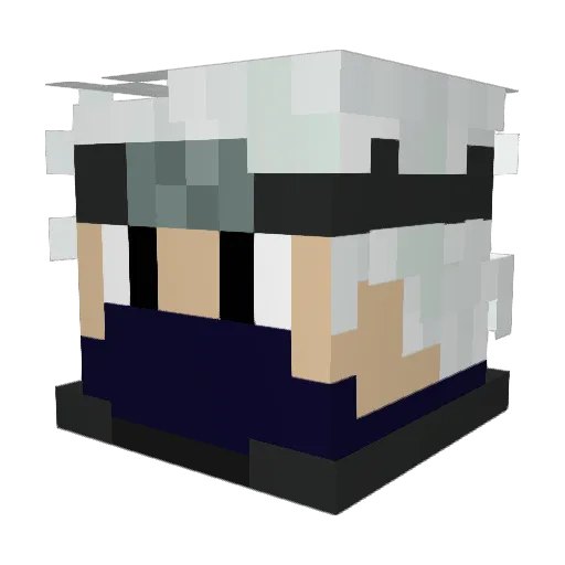 dothidden Minecraft avatar head, 3D render