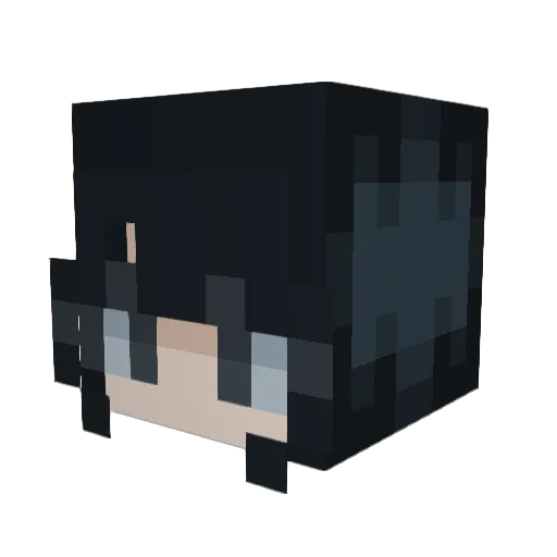 dotkom Minecraft avatar head, 3D render