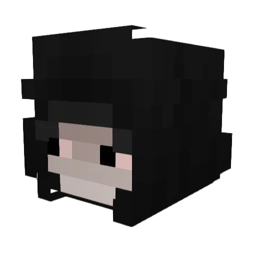 dotlethal Minecraft avatar head, 3D render
