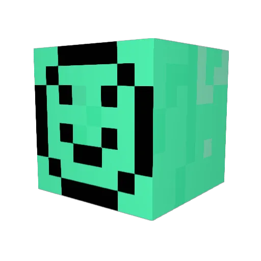 dotmick Minecraft avatar head, 3D render
