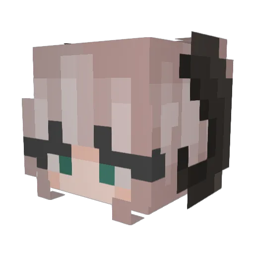 dottewalks Minecraft avatar head, 3D render