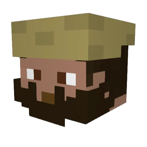 dottocom3101 Minecraft avatar head, 3D render