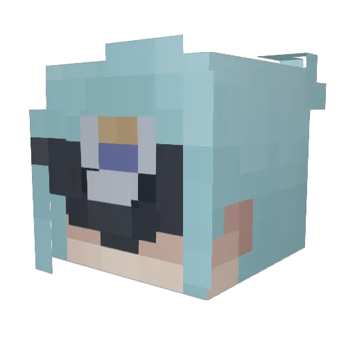 dottore_lover Minecraft avatar head, 3D render