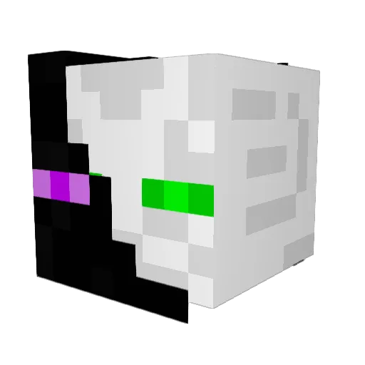 doubleDeevo Minecraft avatar head, 3D render