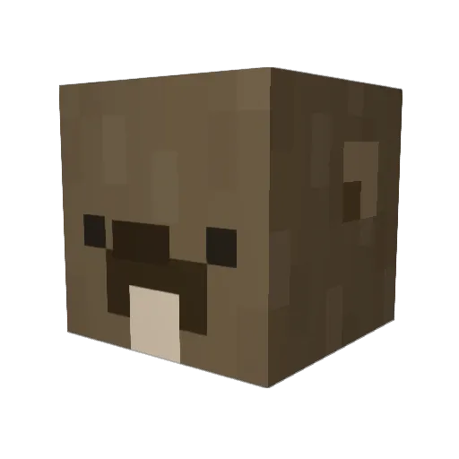 doubleR03 Minecraft avatar head, 3D render