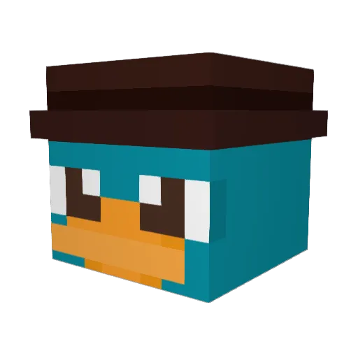 double_jayyy Minecraft avatar head, 3D render