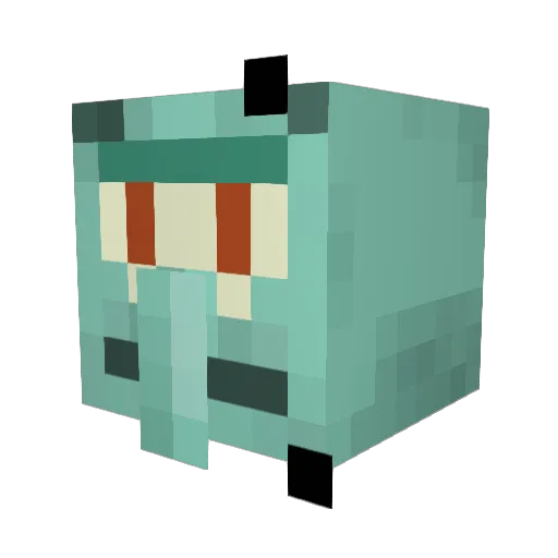 doublea120 Minecraft avatar head, 3D render