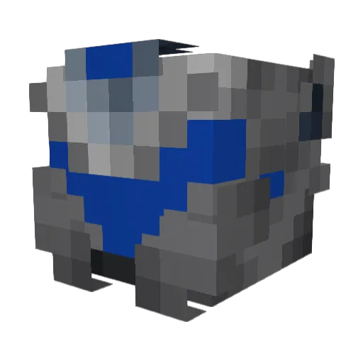 doublecoconut Minecraft avatar head, 3D render