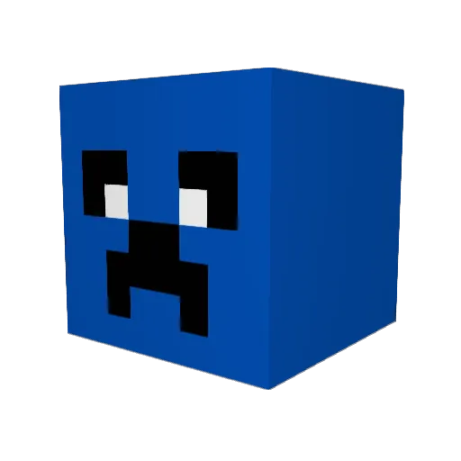 doubledrop123 Minecraft avatar head, 3D render