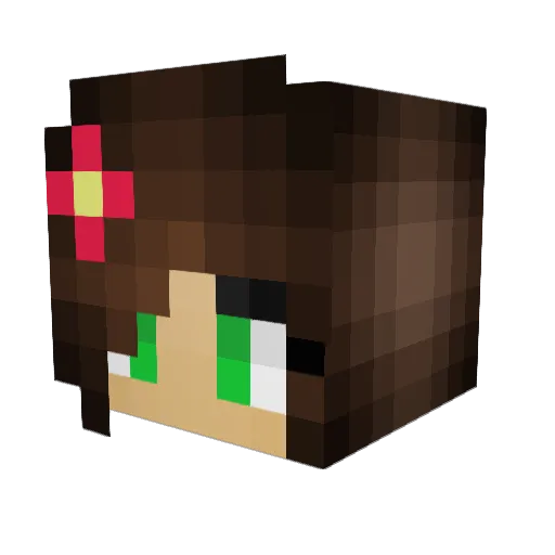 doublejayjay Minecraft avatar head, 3D render