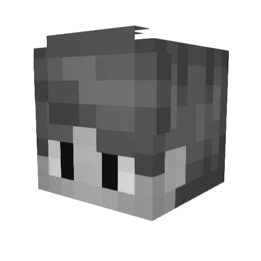 doublelemonday Minecraft avatar head, 3D render