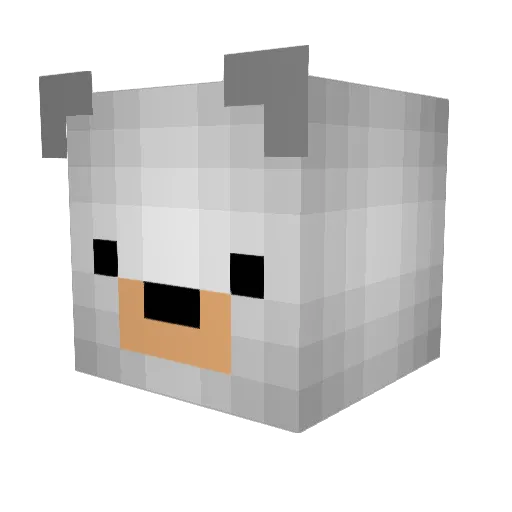 doubletroublexxx Minecraft avatar head, 3D render