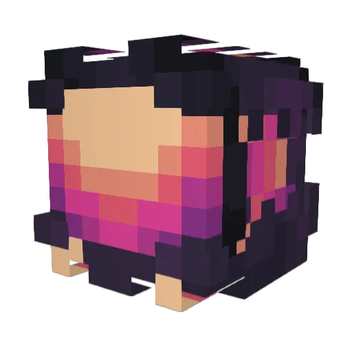 doublewood_wang Minecraft avatar head, 3D render