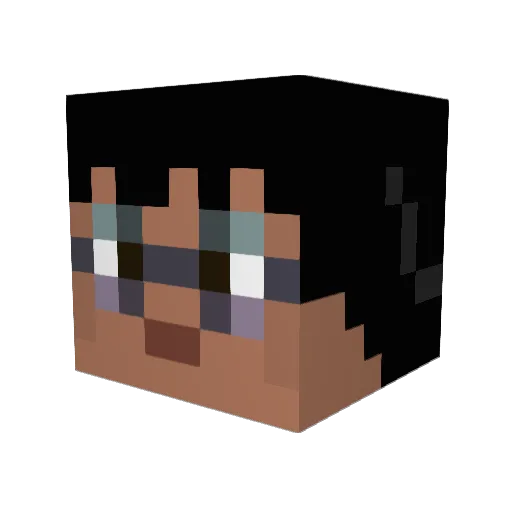 doublezmagnum Minecraft avatar head, 3D render