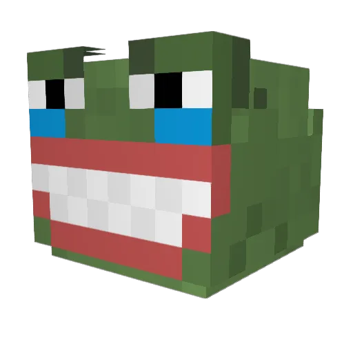doudeeIsTrash Minecraft avatar head, 3D render