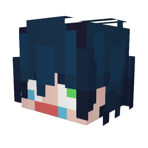 douding12 Minecraft avatar head, 3D render