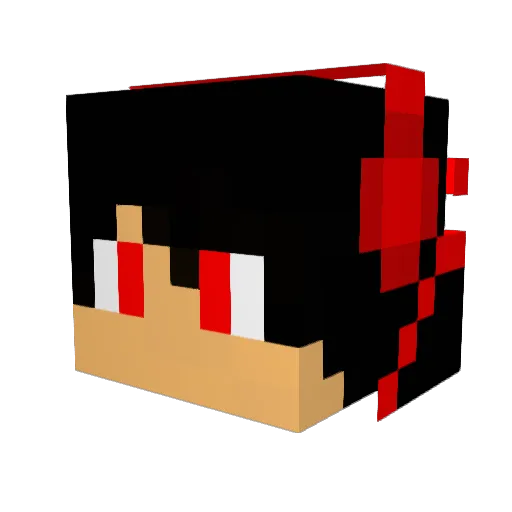 doudoubg Minecraft avatar head, 3D render
