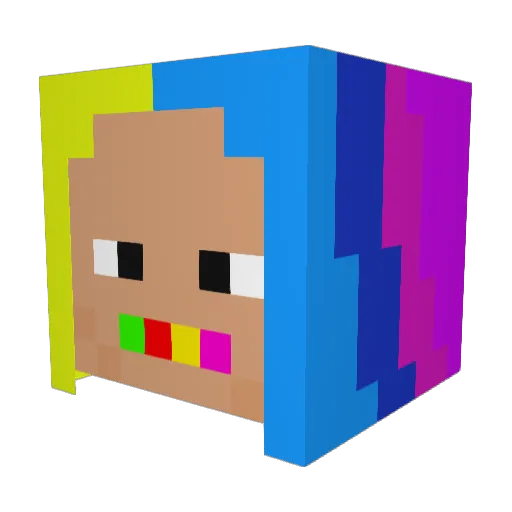 dougYRH Minecraft avatar head, 3D render
