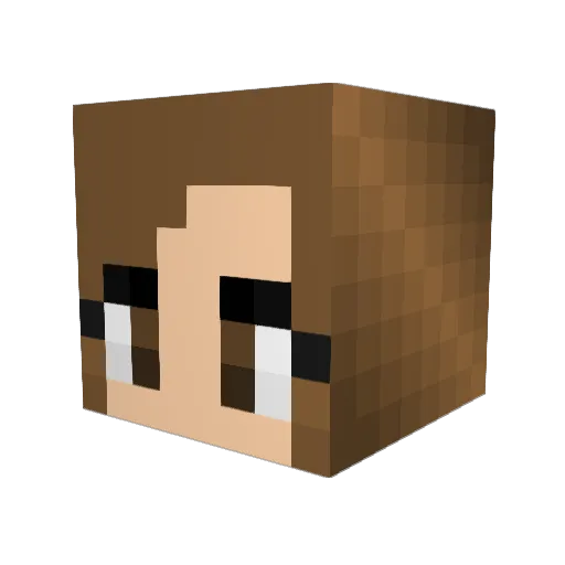 doug_hall Minecraft avatar head, 3D render