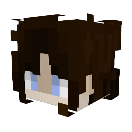 doughann Minecraft avatar head, 3D render