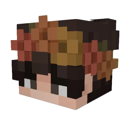 doughnado Minecraft avatar head, 3D render