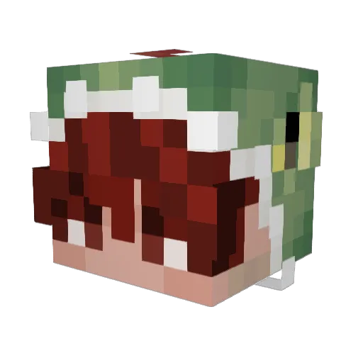 douglasfir1 Minecraft avatar head, 3D render