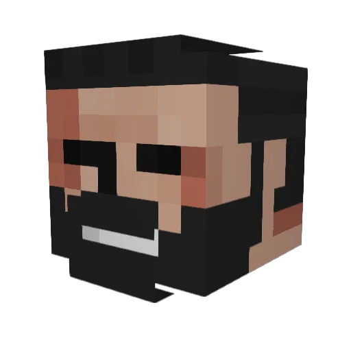 douglish42 Minecraft avatar head, 3D render