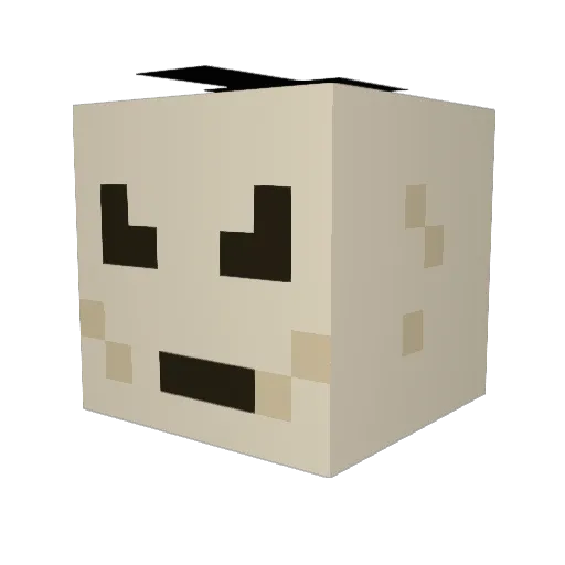 doulga Minecraft avatar head, 3D render