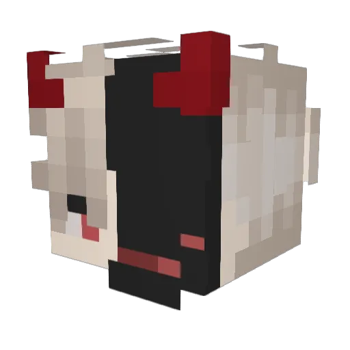 doulyou Minecraft avatar head, 3D render
