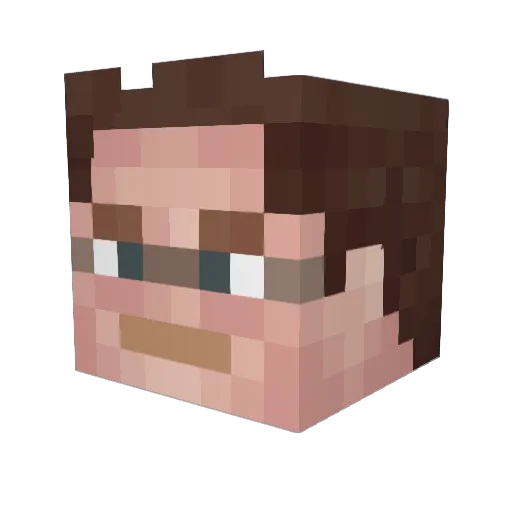 doune114 Minecraft avatar head, 3D render