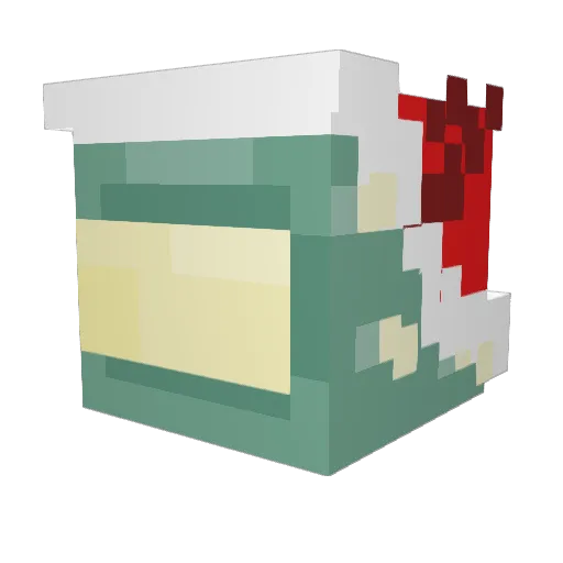 douqh Minecraft avatar head, 3D render