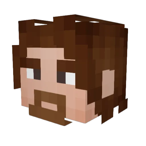 dovahblade525 Minecraft avatar head, 3D render