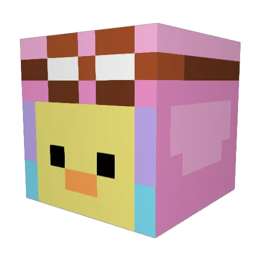 dove1201 Minecraft avatar head, 3D render